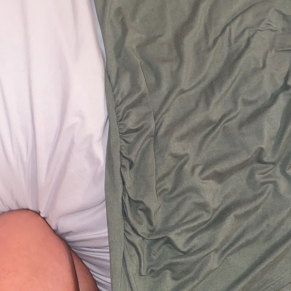 Olive Green Bodycon Dress - Picture 4 of 9